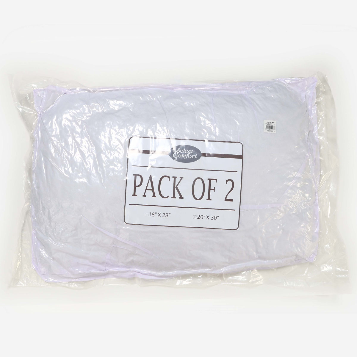 Select Comfort Pack of 2 Pillows - 20x30in.