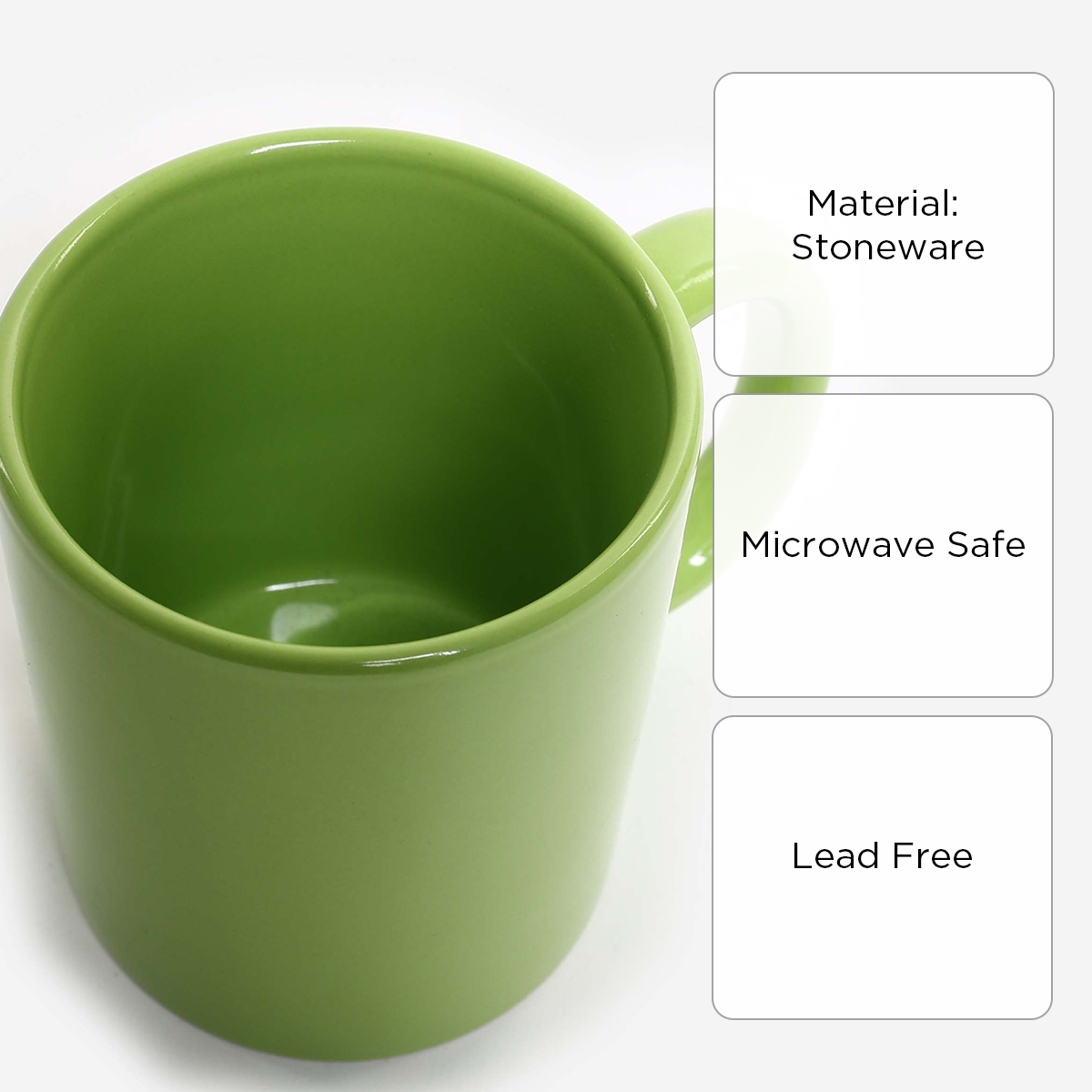 Omega Ceramic Mug (Lime) - 12oz