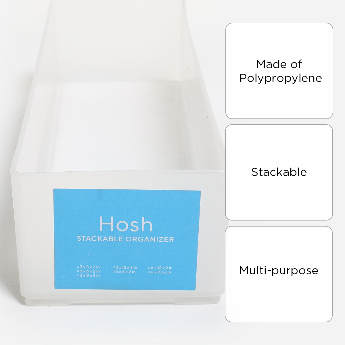 Hosh Stackable Organizer SD1030 Ð White