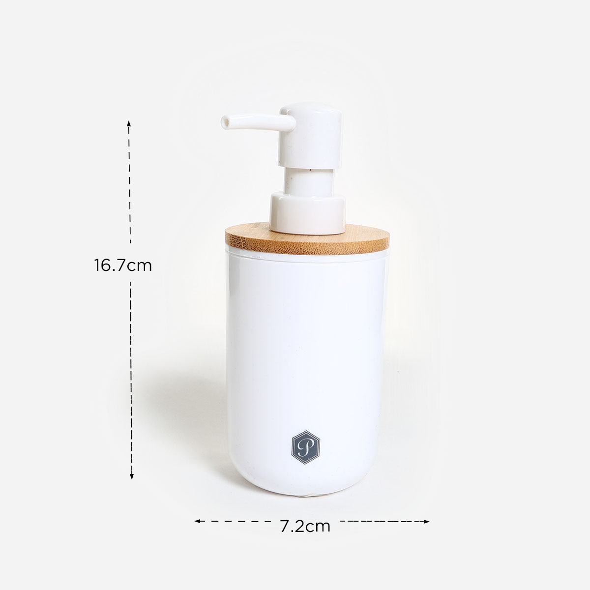 Primeo Bamboo Lotion Dispenser- White