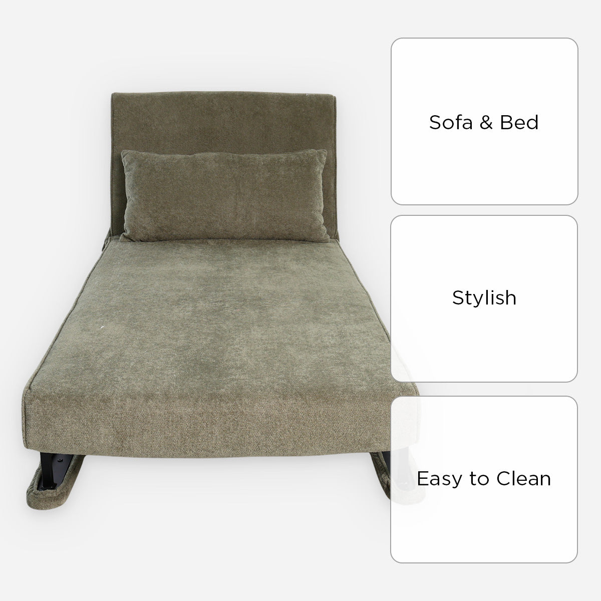 Jade 1-Seater Trifold - Green