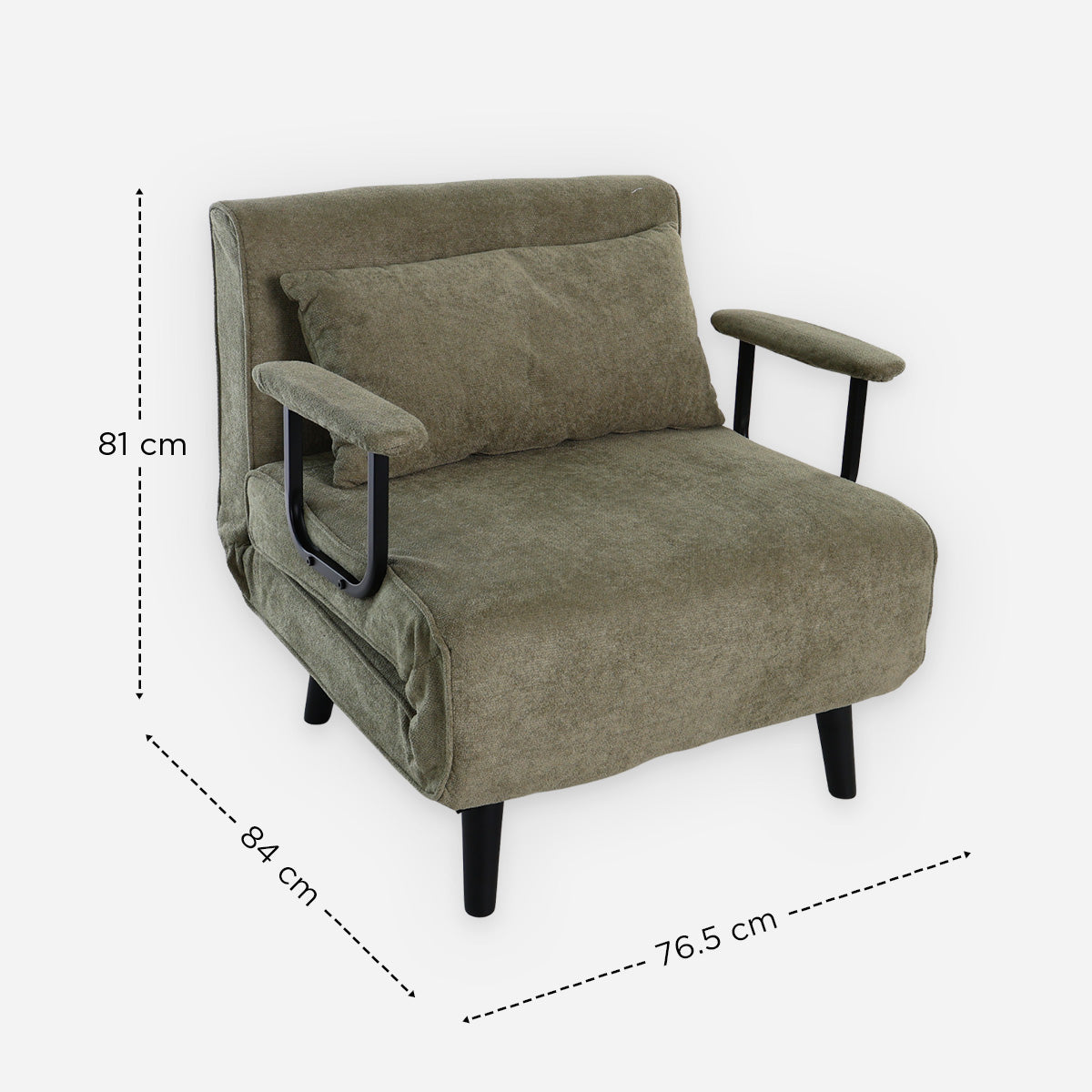 Jade 1-Seater Trifold - Green