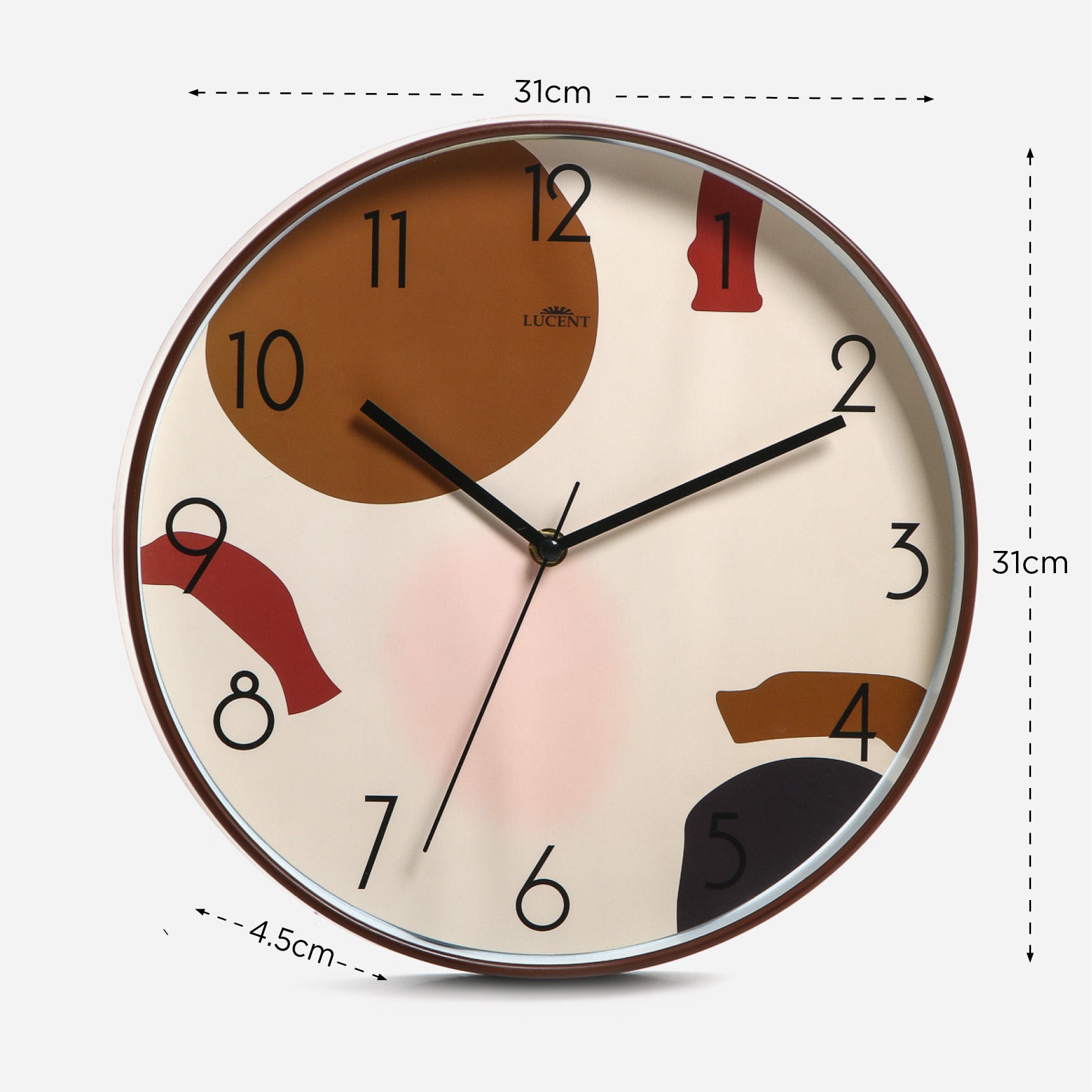 Lucent Wall Clock R778 - Coffee