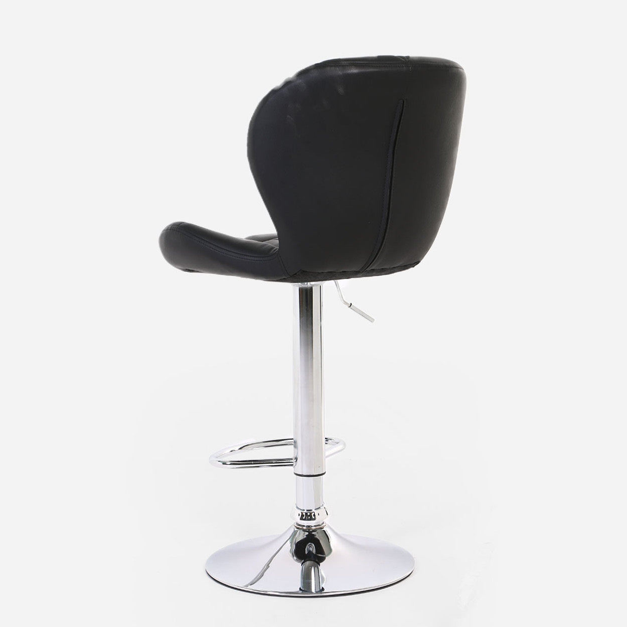 SM Home Yanni Leather Barstool - Black