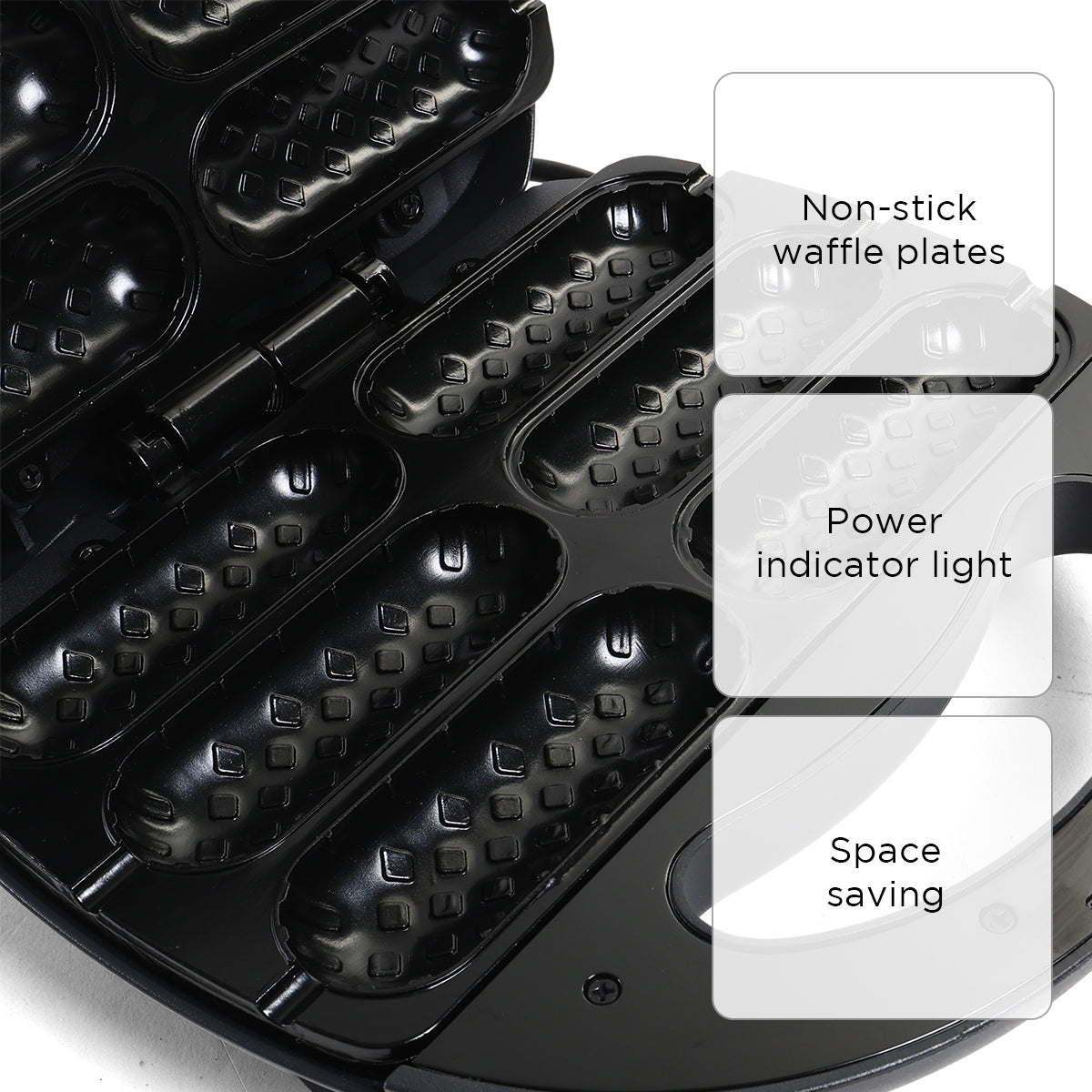 Kyowa Hot Dog Waffle Maker - Black
