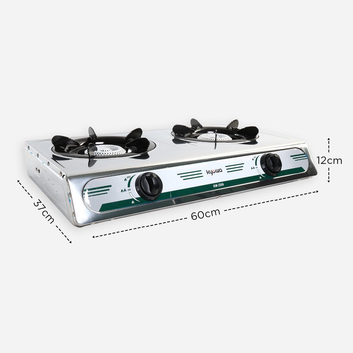 Kyowa 2-Burner Galva Gas Stove