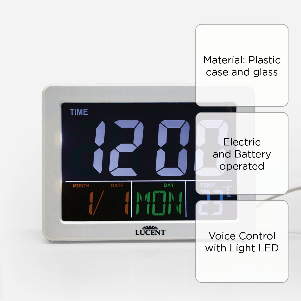 Lucent Alarm Clock R2000 - White