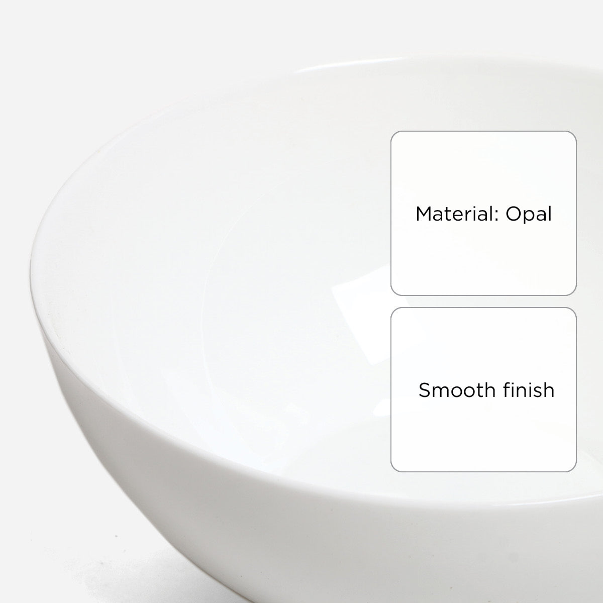 Bellagio Luna Series White Bowl Plate - 8