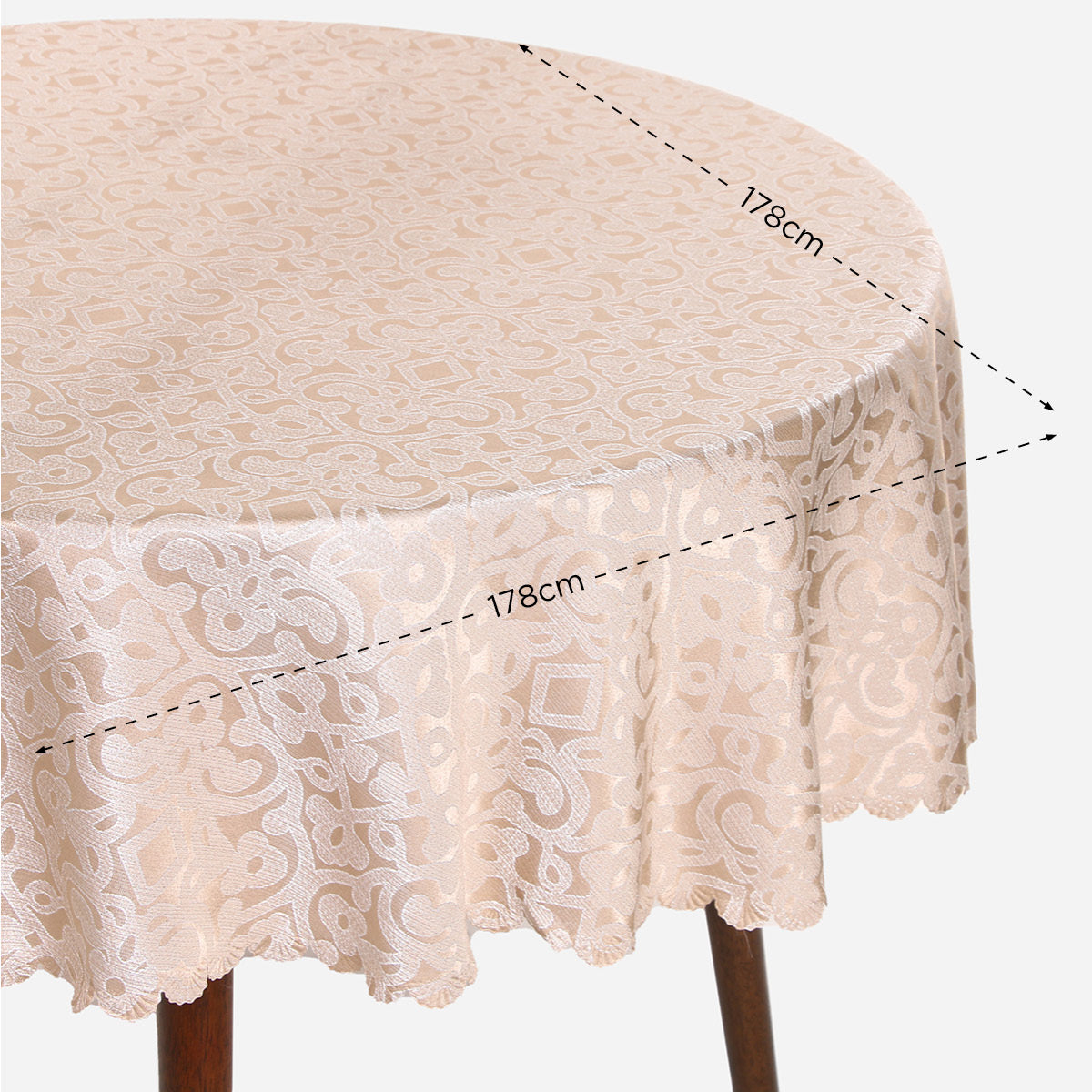 SM Home Lurex3 Jacquard Fabric Tablecloth - 70R
