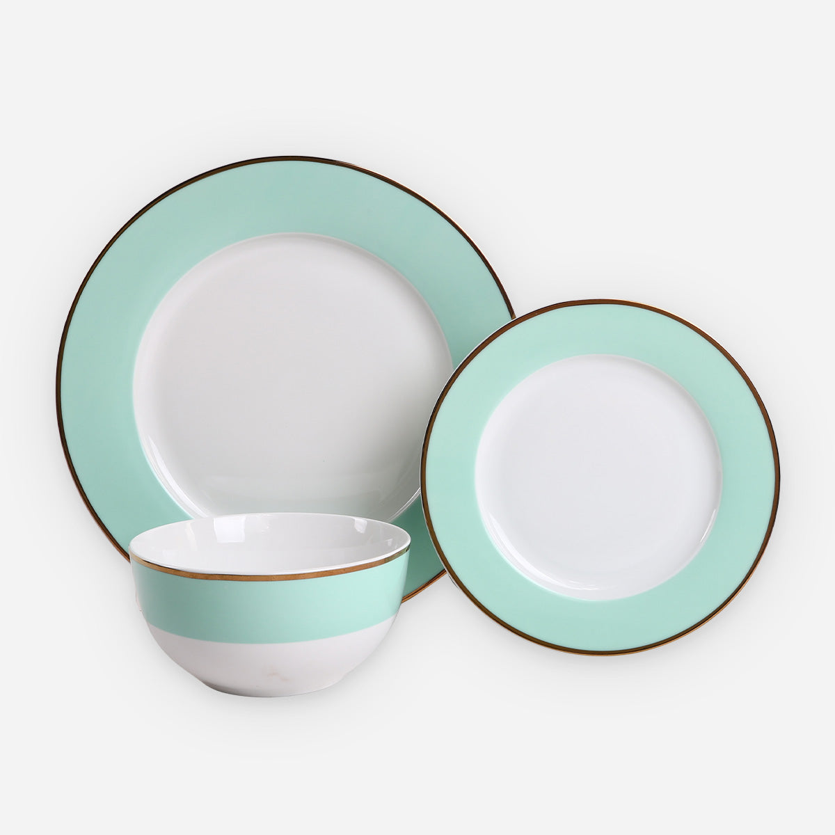 Martha Stewart 12-Piece Gracie Dinner Set - Blue