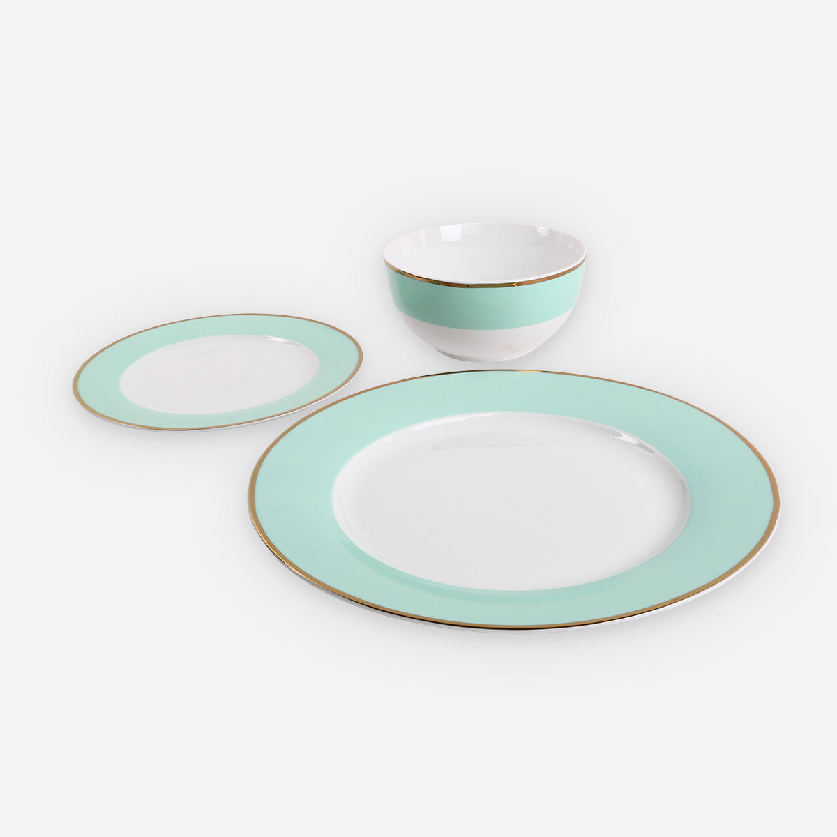 Martha Stewart 12-Piece Gracie Dinner Set - Blue