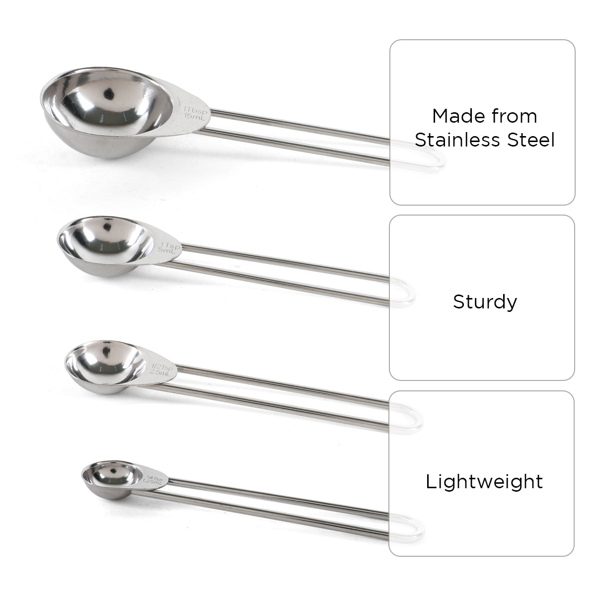 Martha Stewart 4-Piece Richburn Measuring Spoons