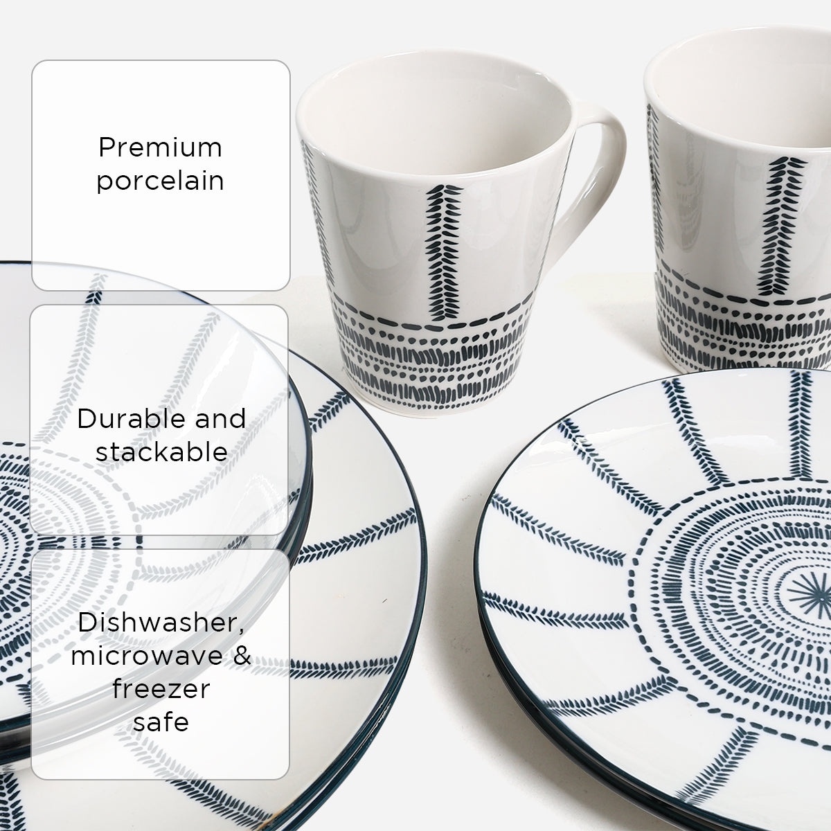 Masflex Dinnerware Set of 8 - Meadow