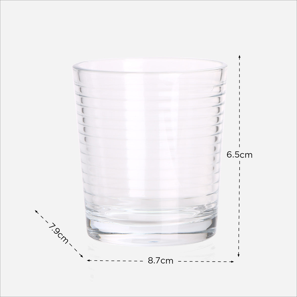 Masflex 4-Piece Spiral Tumbler Set - 266ml