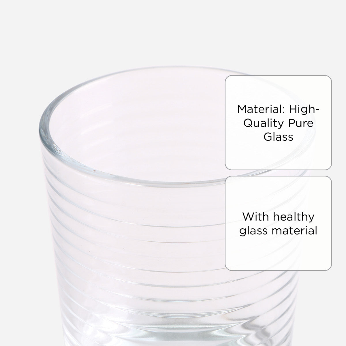 Masflex 4-Piece Spiral Tumbler Set - 266ml