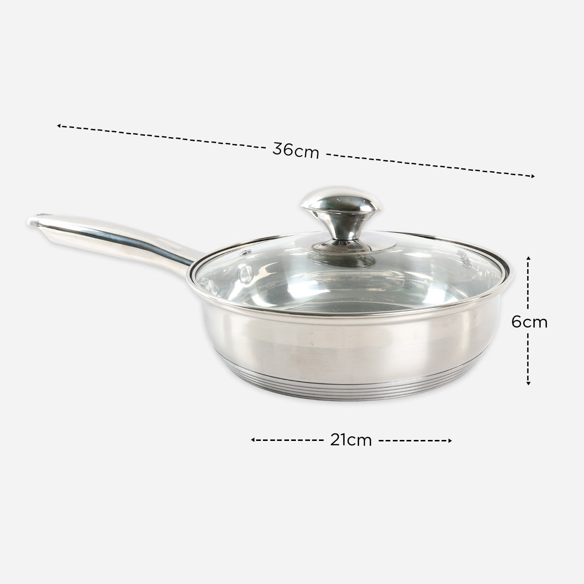 Masflex Stainless Steel Fry Pan - 20cm