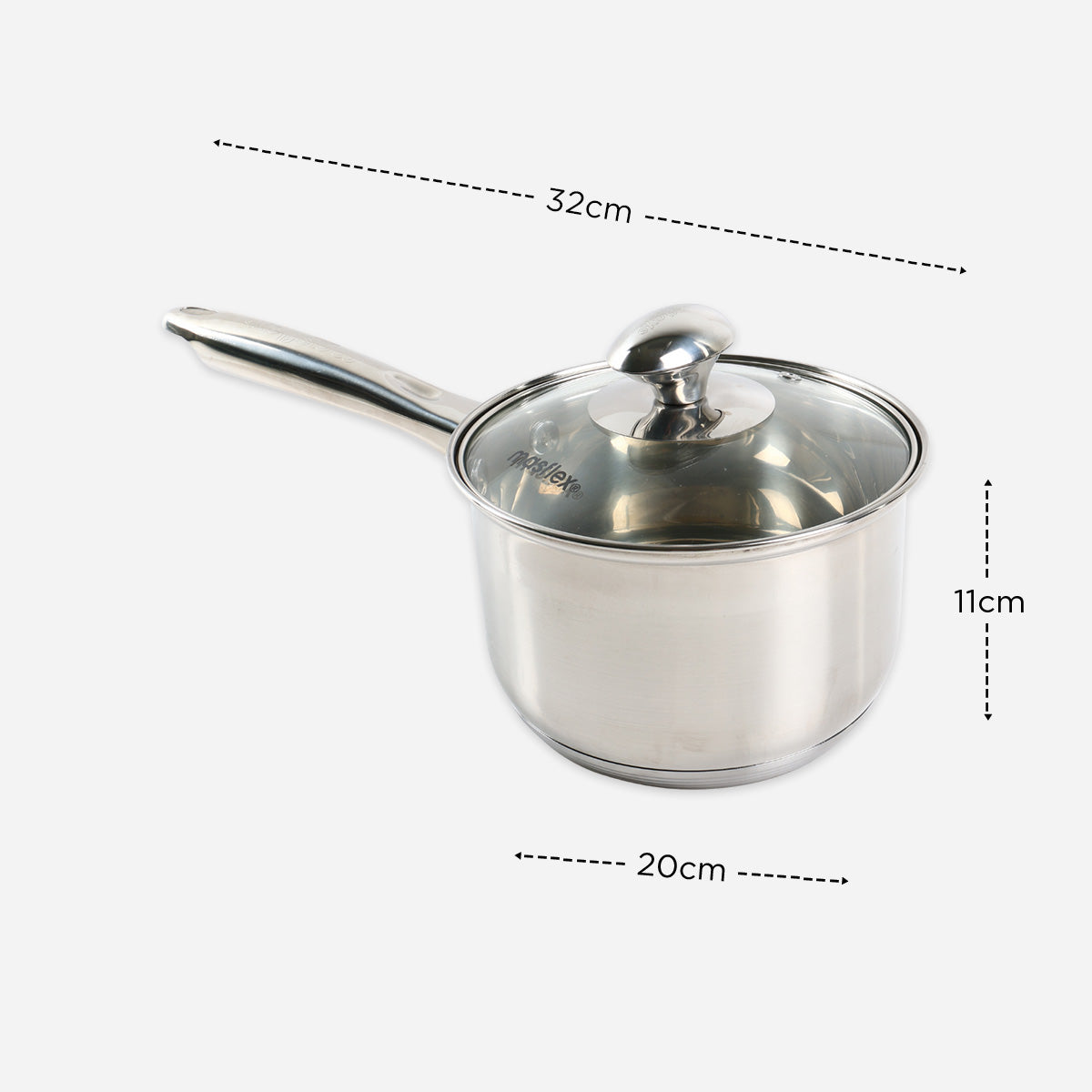 Masflex Stainless Steel Sauce Pan - 16cm