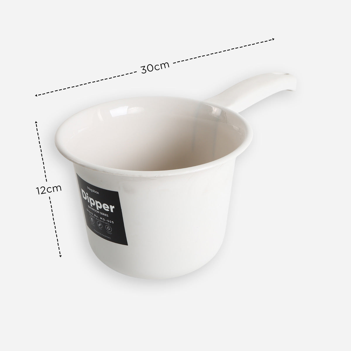 Megabox Dipper (Off White) - 12cm