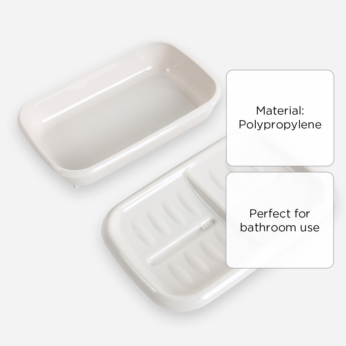 Megabox Soap Case Double (Off White) - 12cm