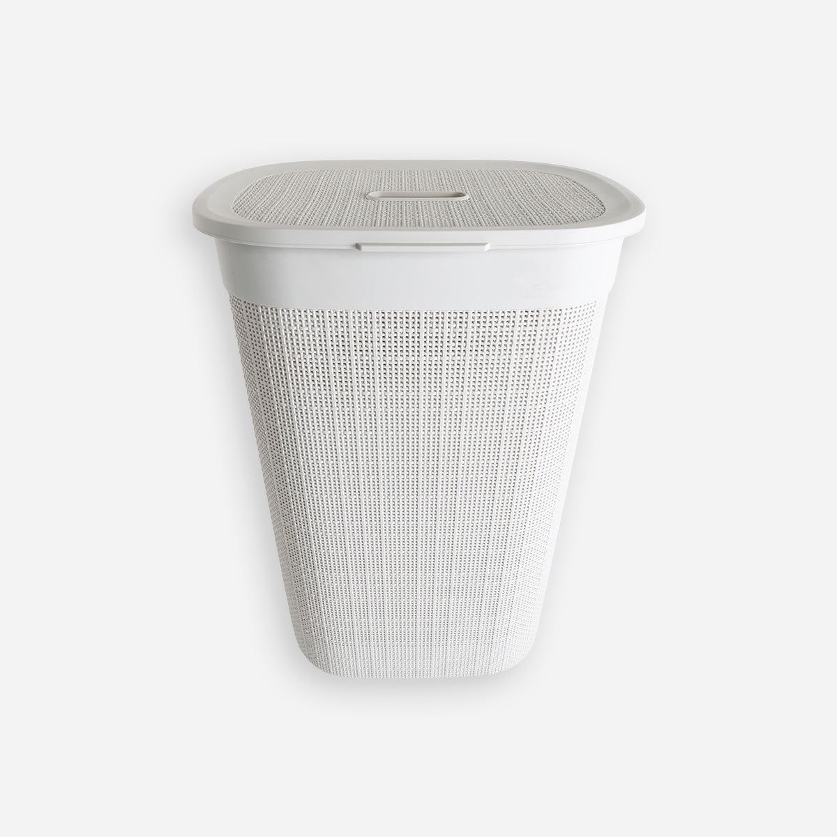 Megabox Laundry Basket Woven with Cover (Off White) - 55L