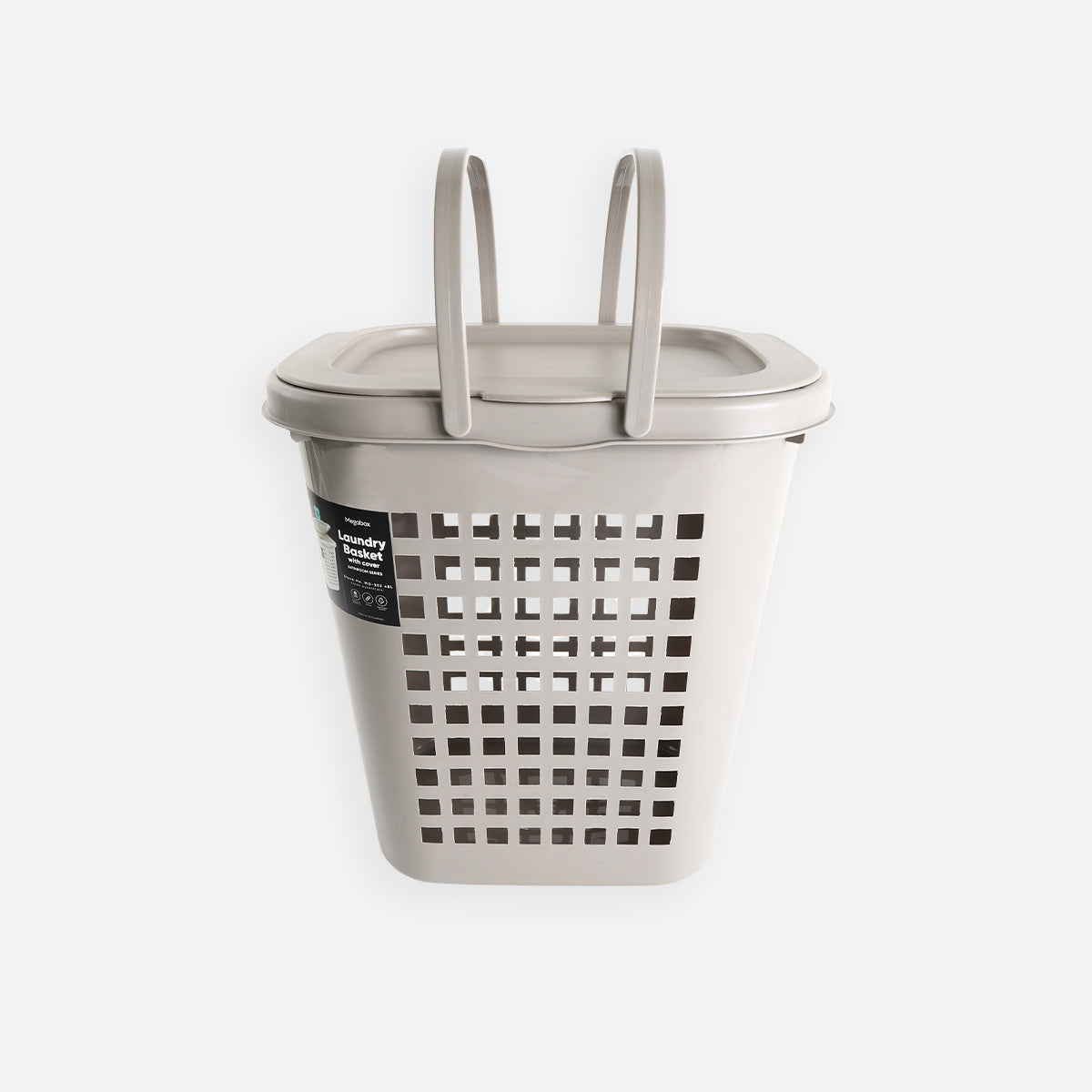 Megabox Laundry Basket with Handle (Ash Gray) - 48L