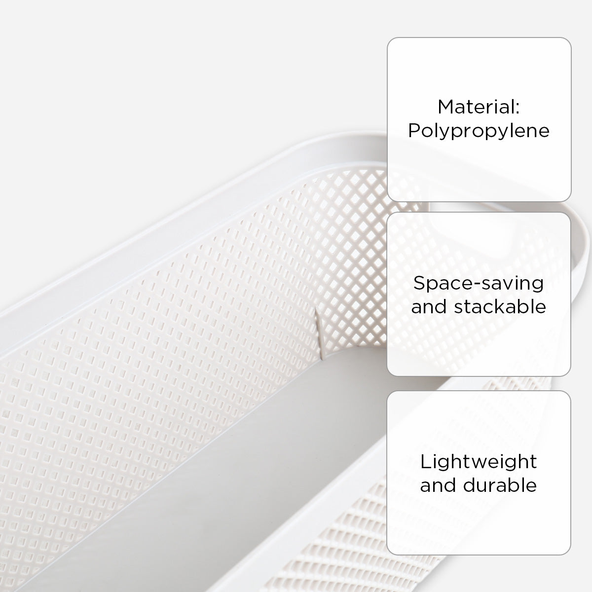 Megabox Spectra Mesh Tray MG574 (Off White) - 3L