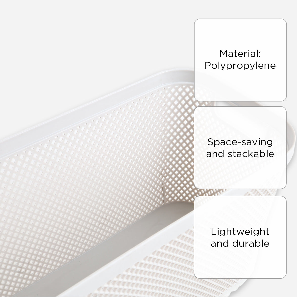 Megabox Spectra Mesh Tray MG575 (Off White) - 5.3L
