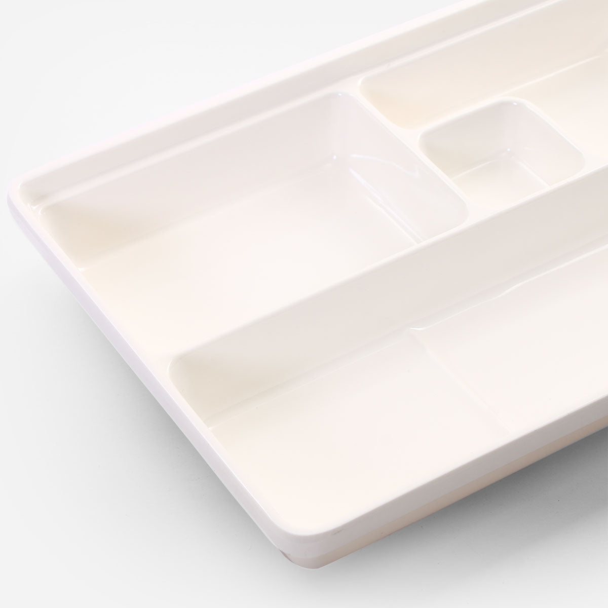 Melawares Plain Ivory Bento Box - 10in