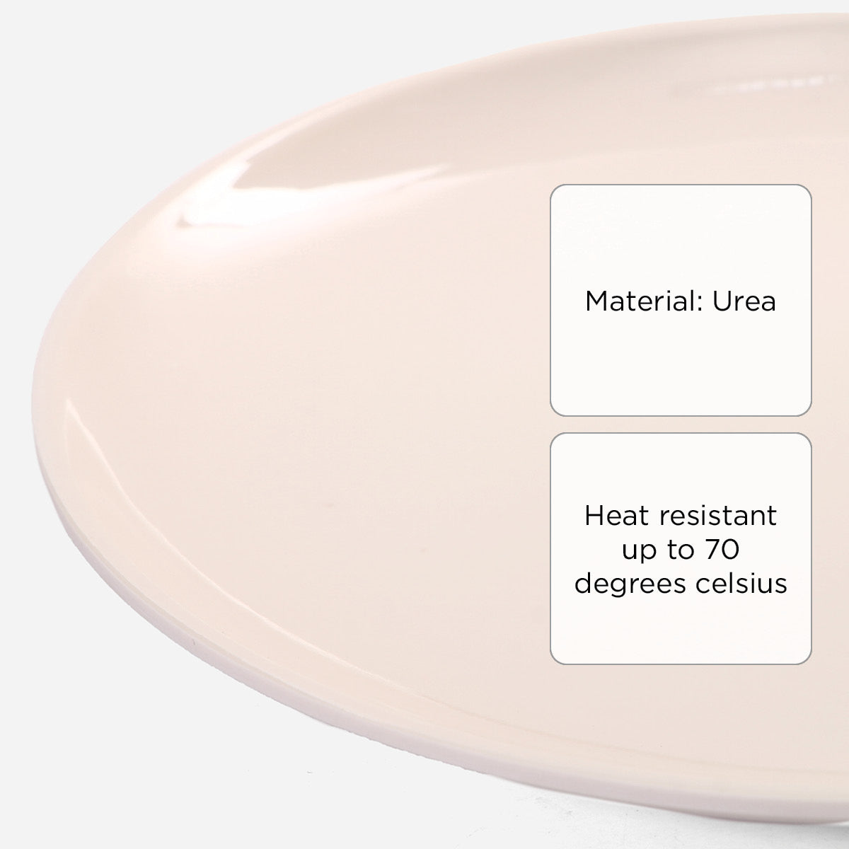 Melawares Cream Round Dinner Plate (BC00009) - 9in
