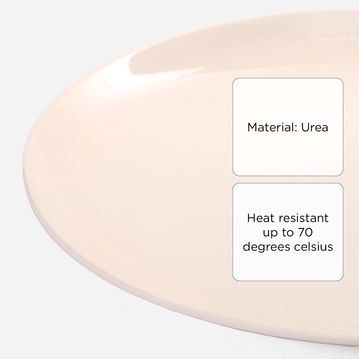 Melawares Cream Round Dinner Plate (BC00010) - 10in