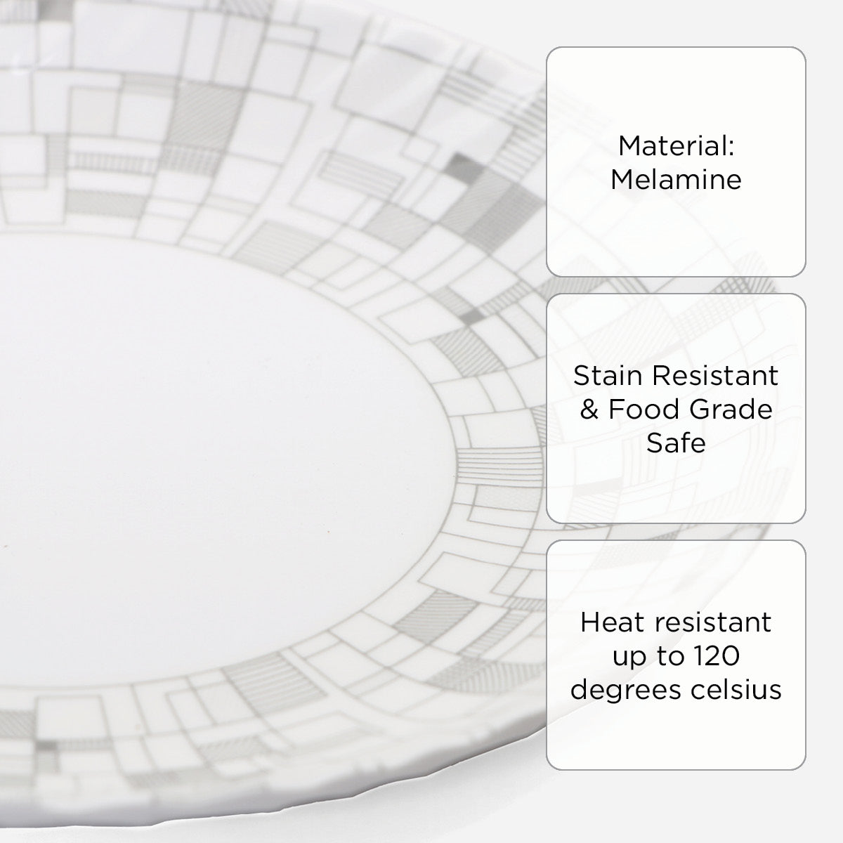 Melawares Mosaic Saucer With Swite (GR00006) - 6in