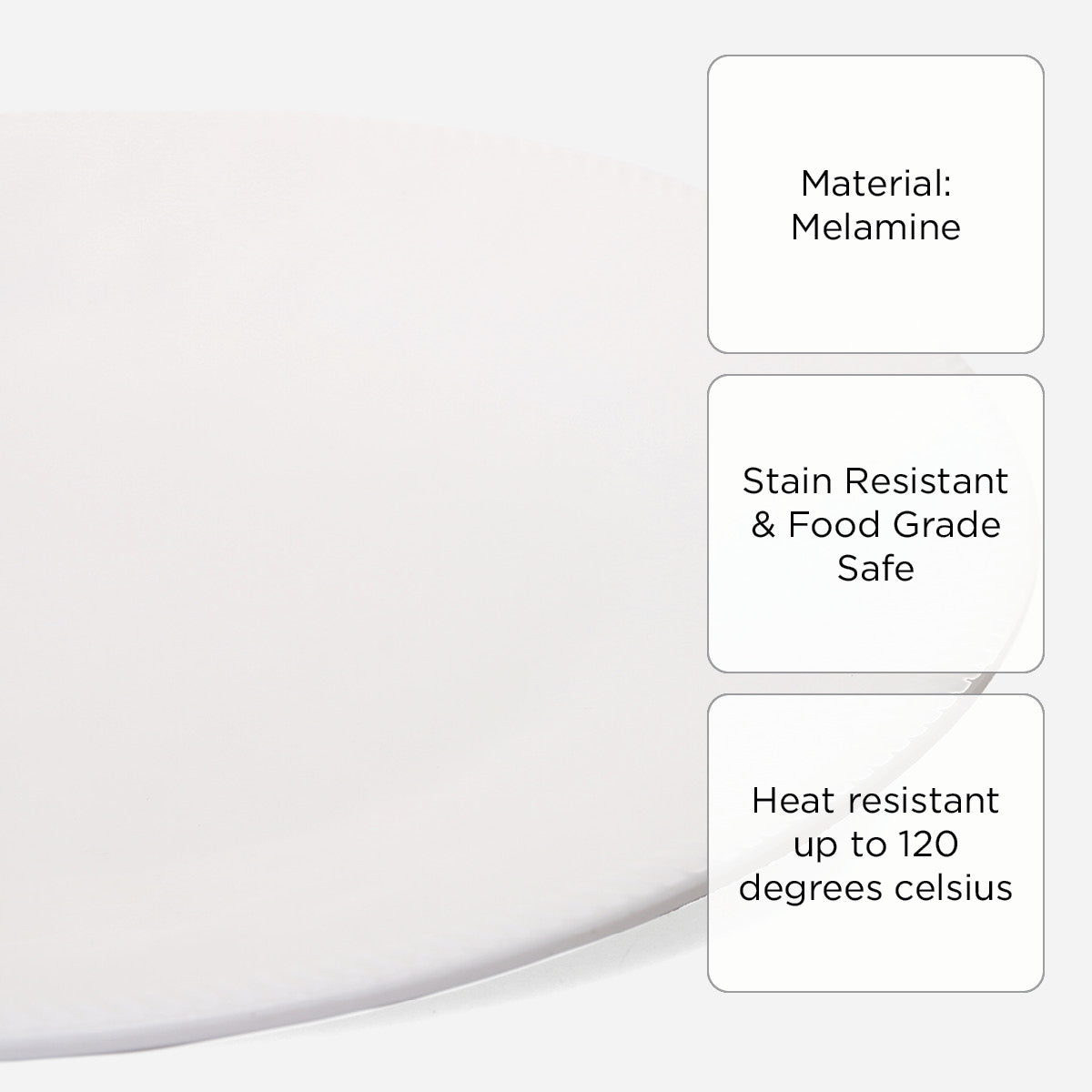 Melawares Ivory Dinner Plate (SW00010) - 10in