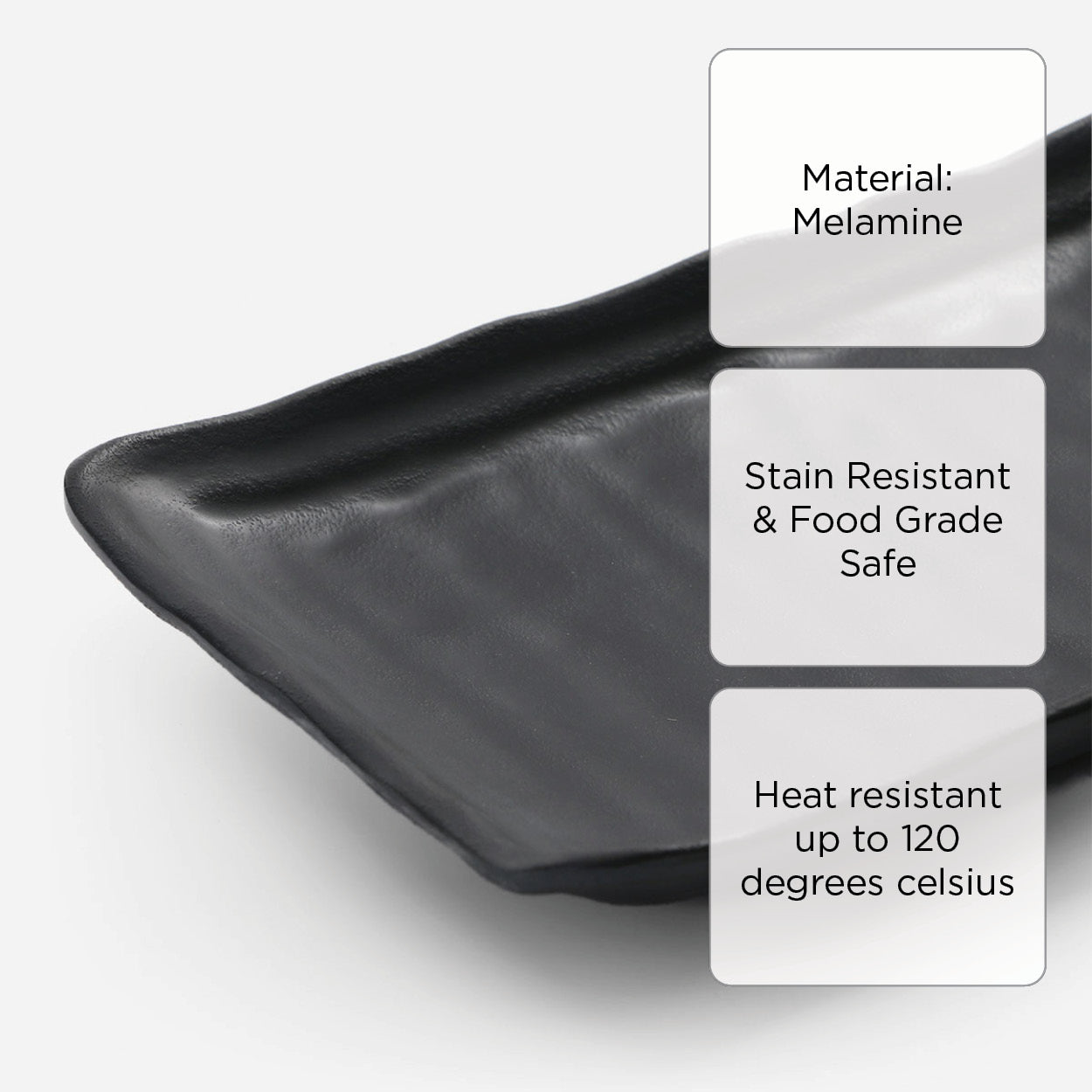 Melawares Zen Rectangular Sauce Dish (ZN16008) - 8.5in