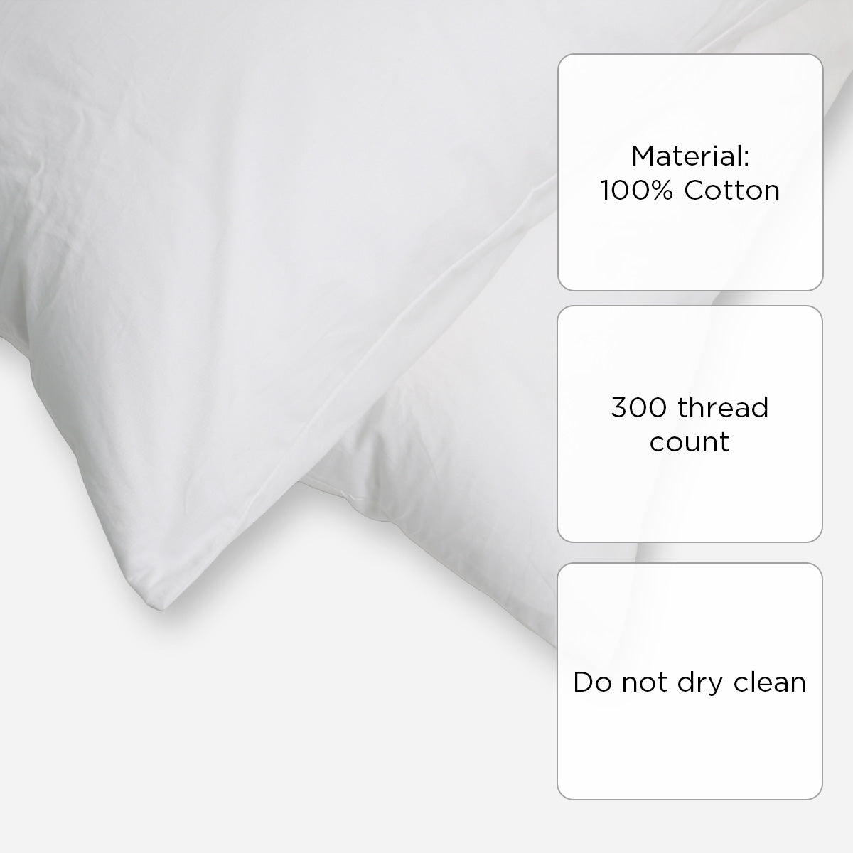 Mr. Big 2-Piece Body Scale No. 1 Pillowcase - White