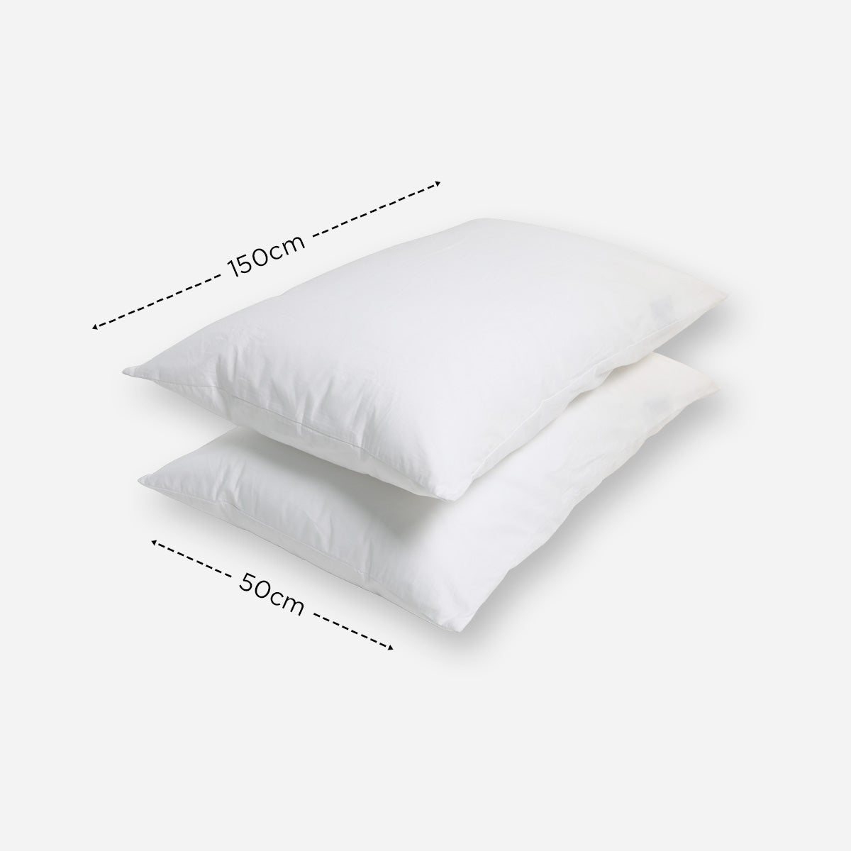 Mr. Big 2-Piece Body Scale No. 1 Pillowcase - White