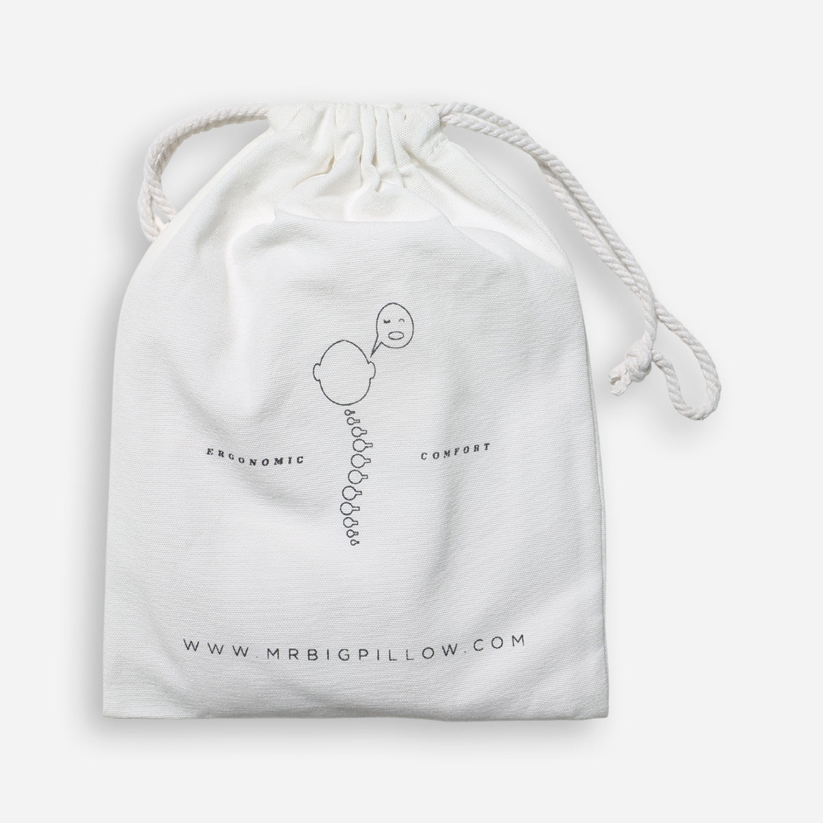 Mr. Big Jay Pillowcase - White
