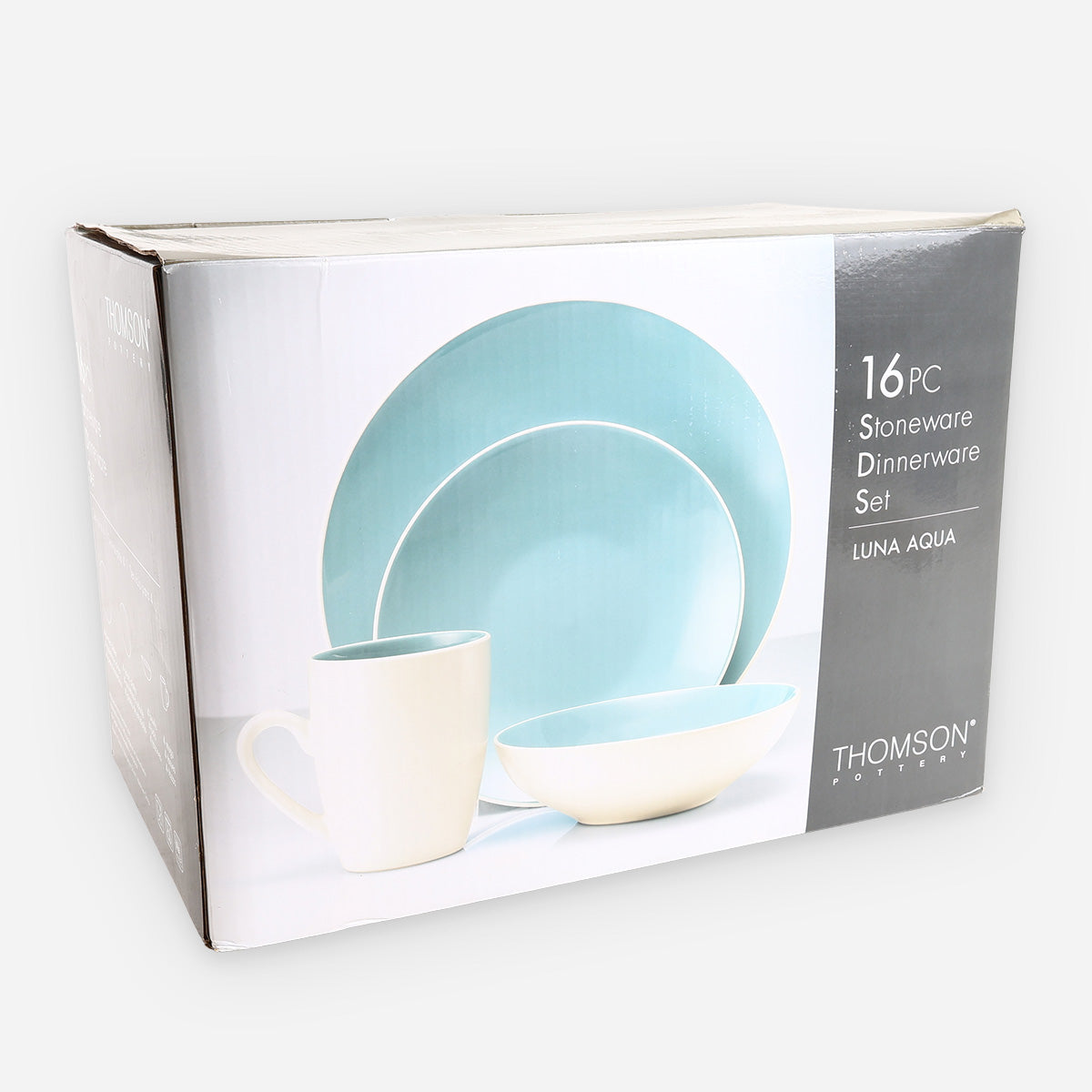 Multiple Choice 16-Piece Luna Dinner Set - Granite