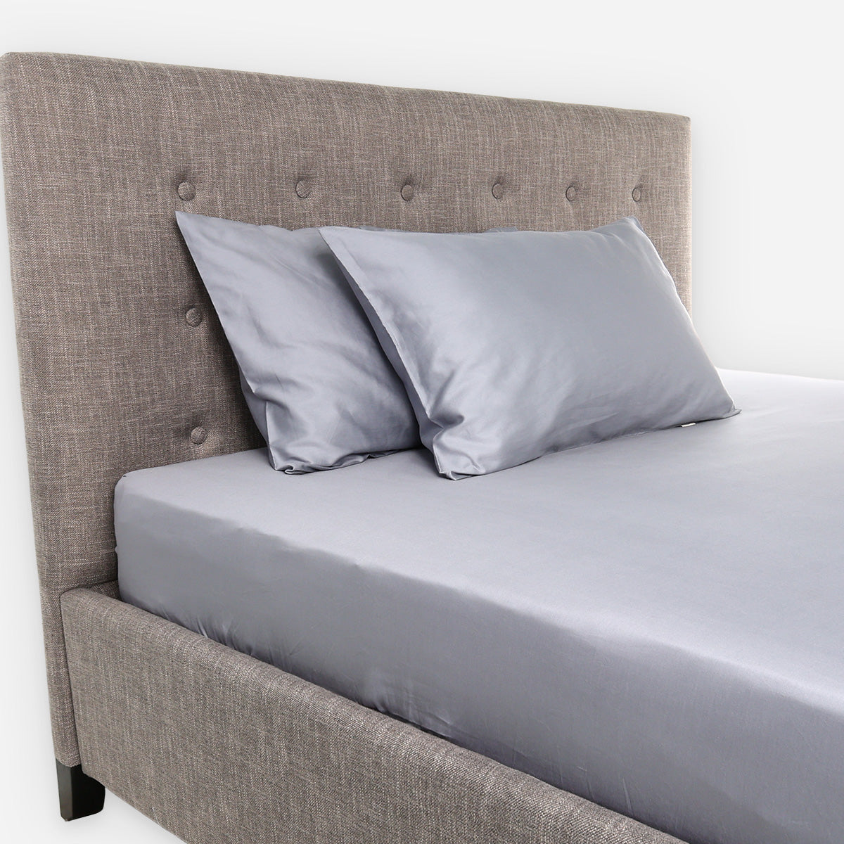 Martha Stewart 3-Piece Combed Cotton Sateen Bedsheet Set (Gray) - Queen