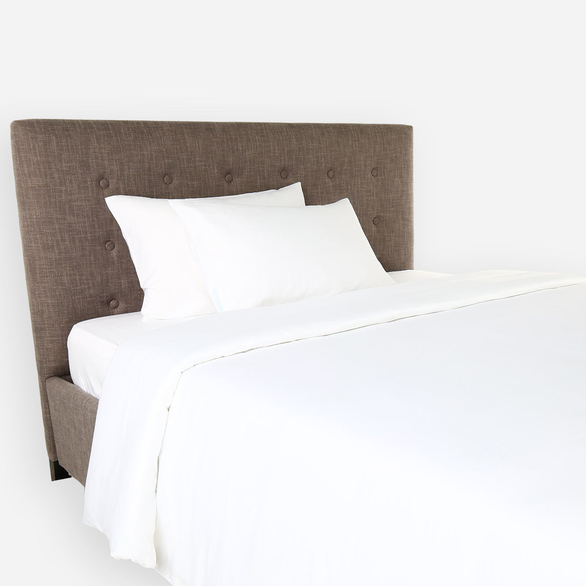 Martha Stewart 1-Piece Combed Cotton Sateen Duvet Cover (Bright White) - Twin