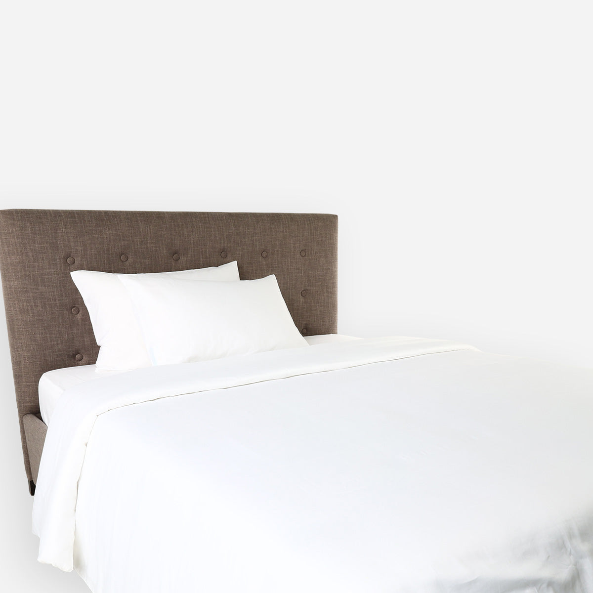 Martha Stewart 1-Piece Combed Cotton Sateen Duvet Cover (Bright White) - Twin