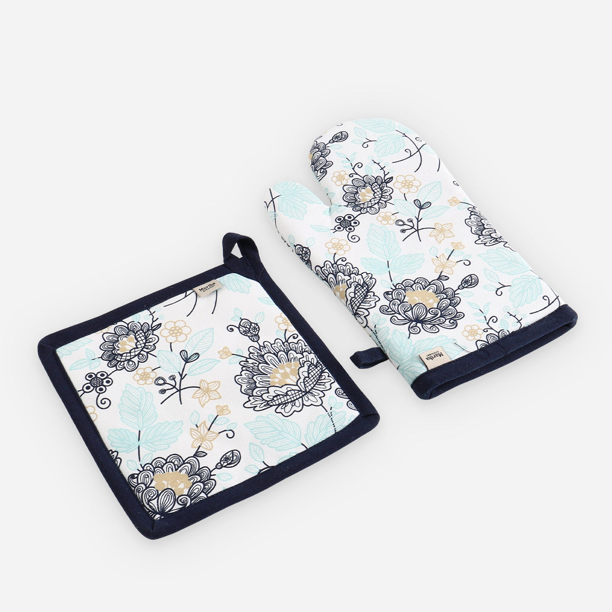 HWP-39251362:Martha_Stewart_JET13003_08_MS_2PC_POTHOLDER_MITTEN_SET_MIDNIGHT_FLORAL_COTTON_-_39251362_-_1.jpg