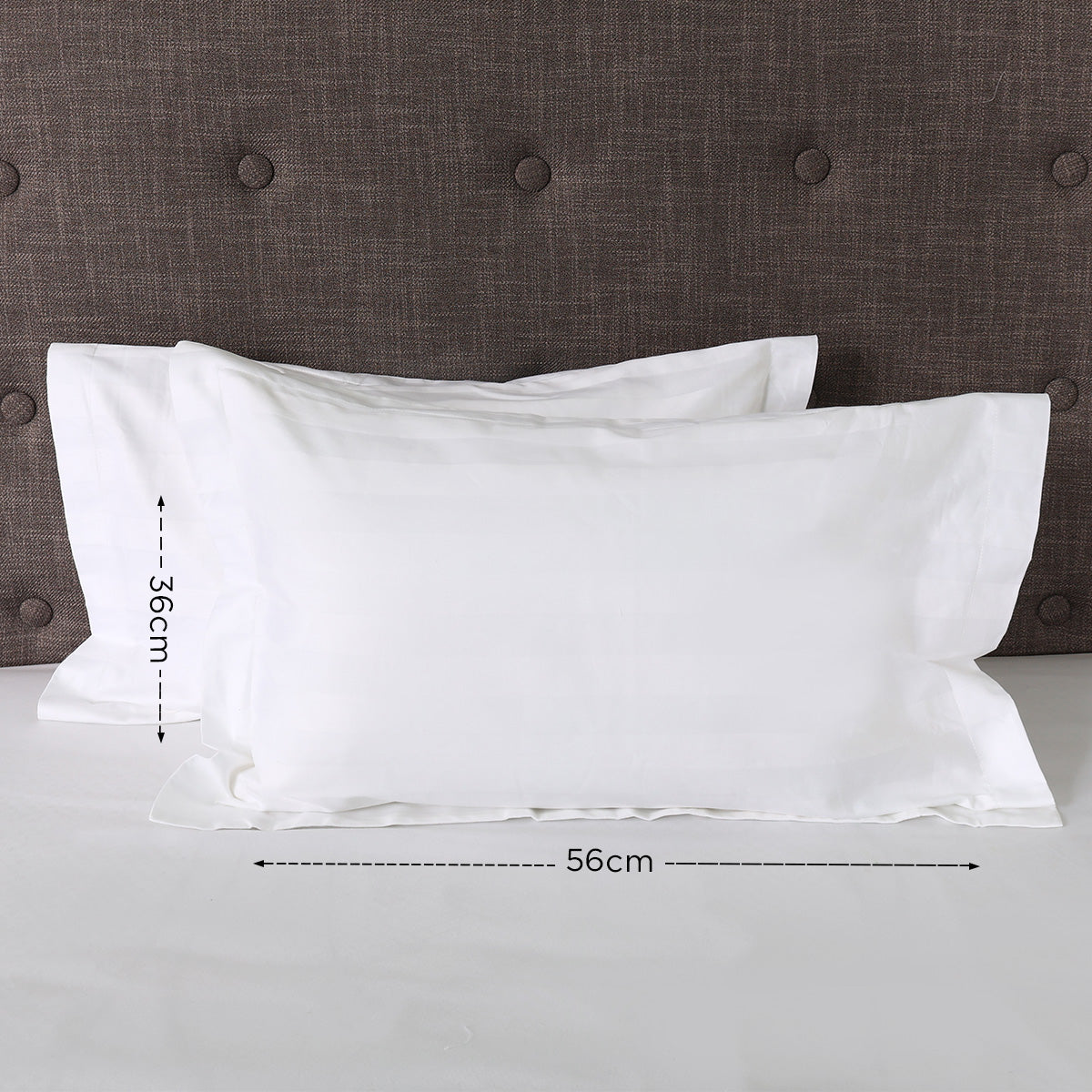 Ultima Linen Suite Collection Jacquard Mini Pillow Sham (White) - 14x22in