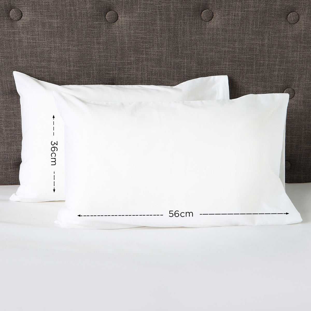 Ultima Linen Pearl Mini Pillowcase (White) - 14x22in
