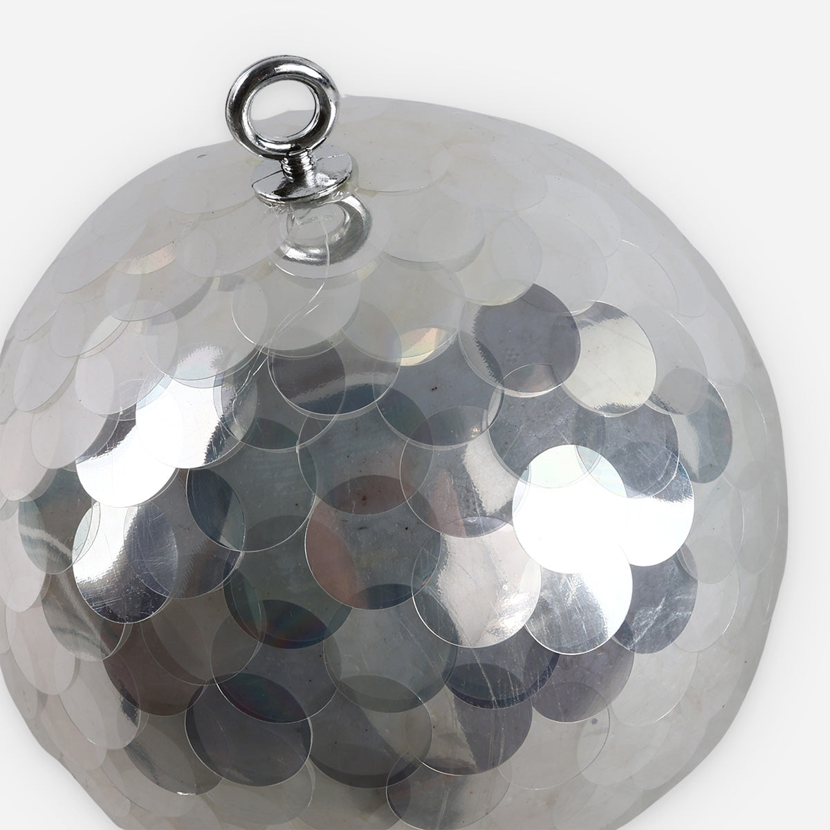 SM Home AT17381 20 Christmas Ball Fish Scale Single - Silver