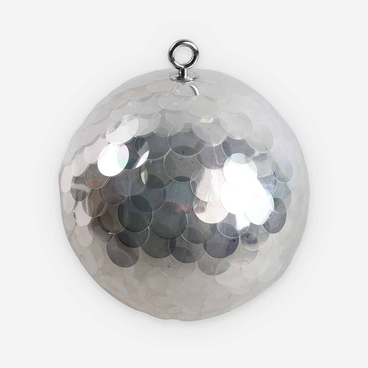 SM Home AT17381 20 Christmas Ball Fish Scale Single - Silver