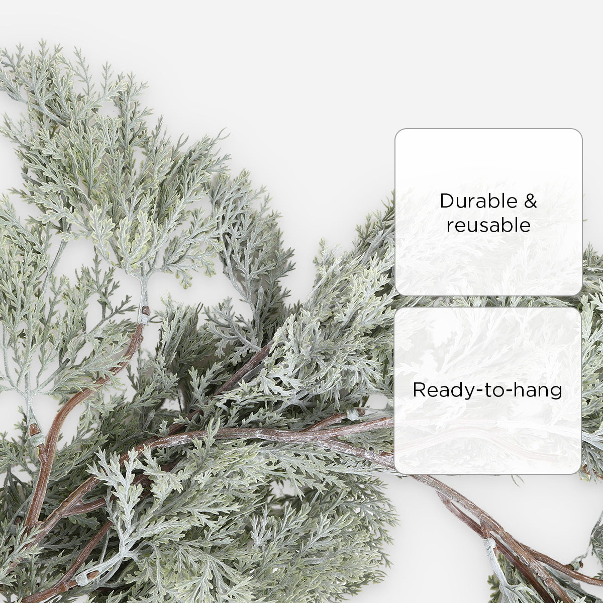 SM Home 23HHHQ015 Christmas Cypress Garland - Green