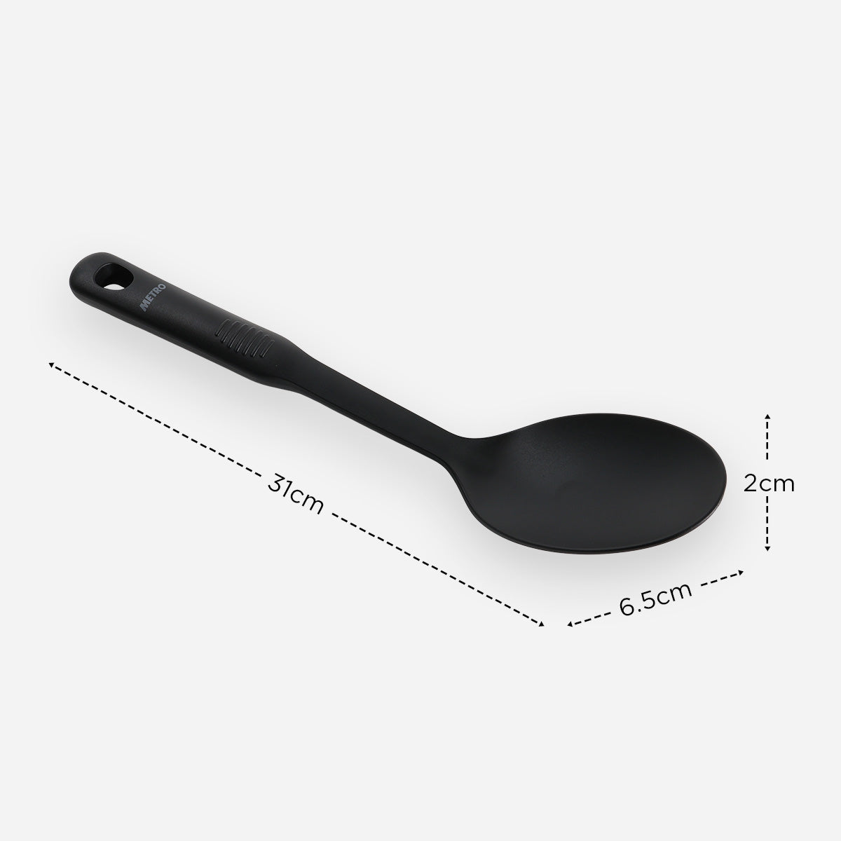 Metro Nylon Cooking Spoon - Black
