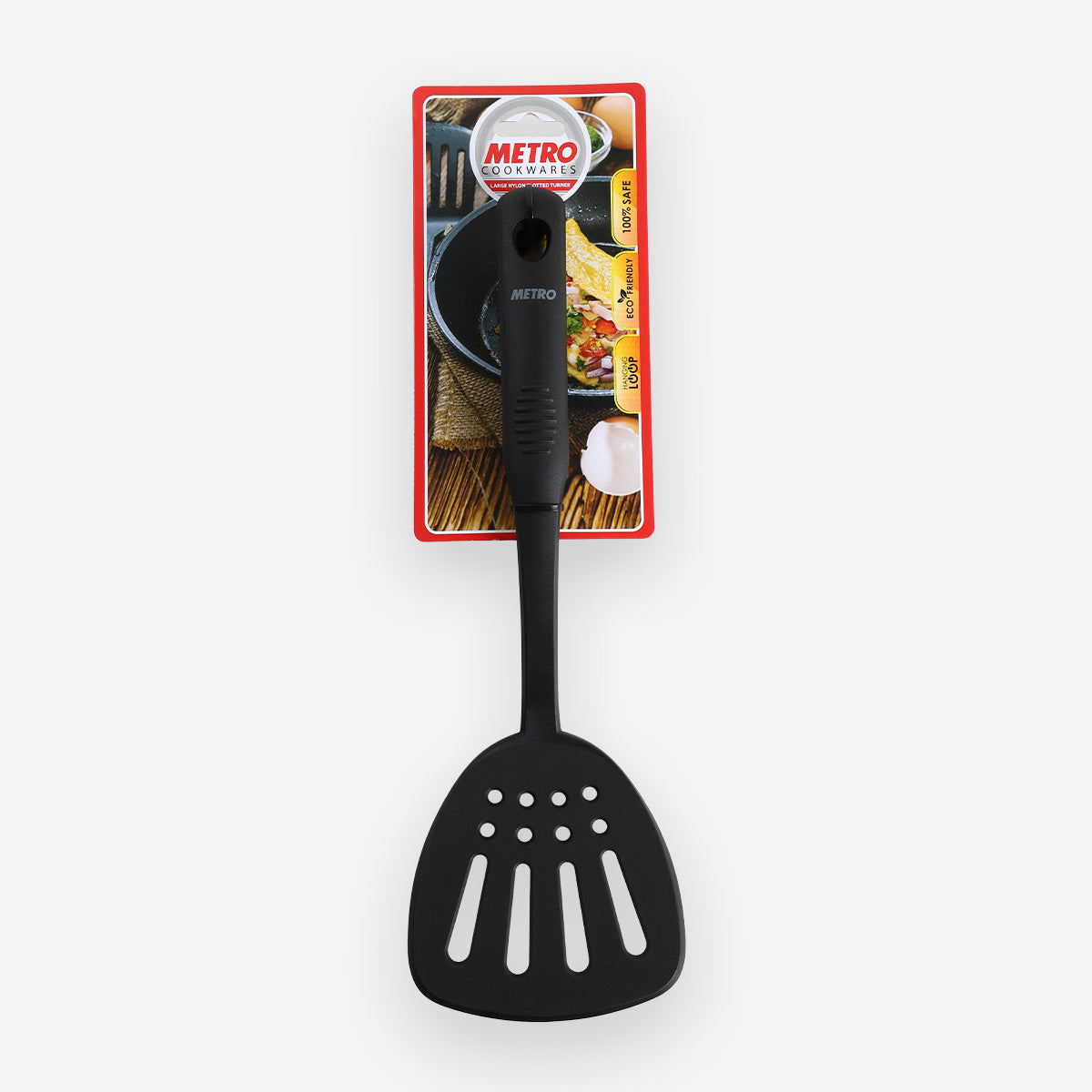 Metro Nylon Slotted Turner - Black