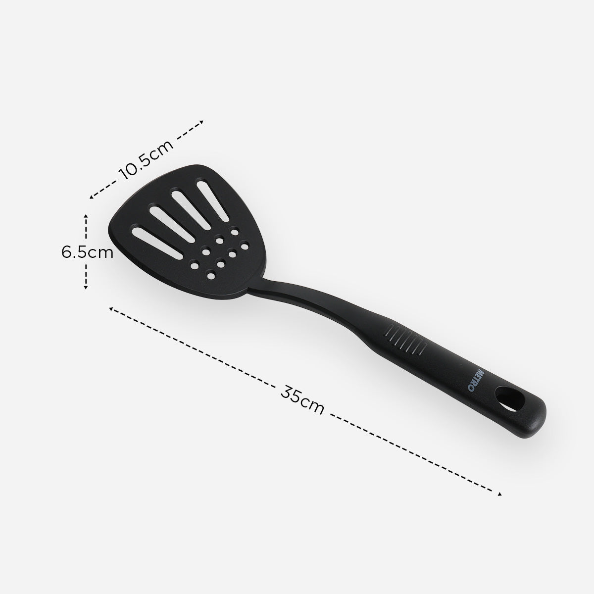 Metro Nylon Slotted Turner - Black