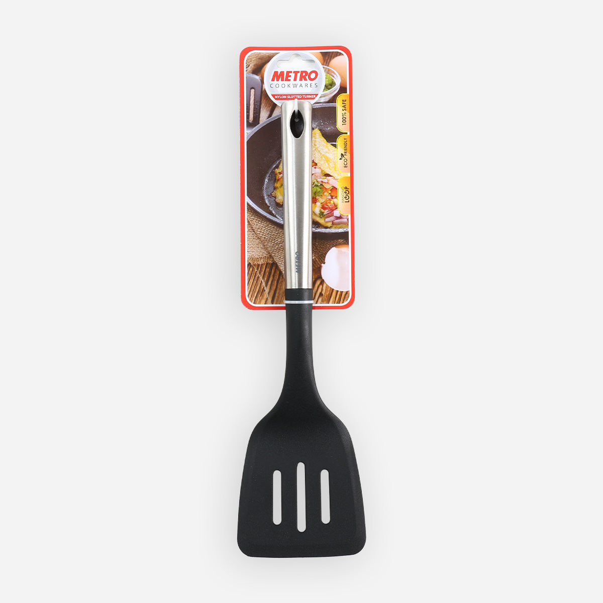 Metro Nylon Slotted Turner - Black